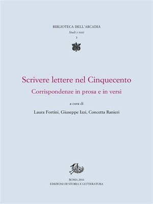 cover image of Scrivere lettere nel Cinquecento